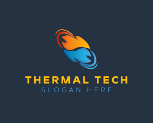 Heating Thermal Repair logo design