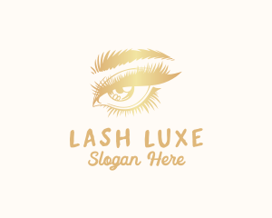 Luxe Woman Eyelash logo design