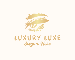 Luxe Woman Eyelash logo design