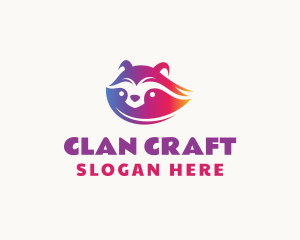 Clan - Raccoon Game Clan logo design