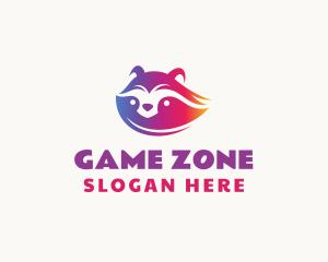 Raccoon Game Clan logo design