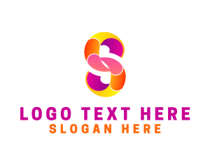 Printing - Colorful Business Letter S logo design