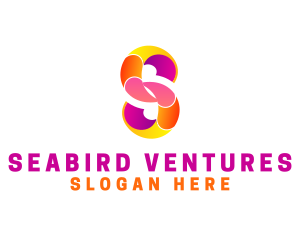 Colorful Business Letter S logo design