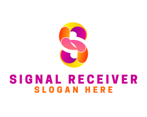 Colorful Business Letter S logo design