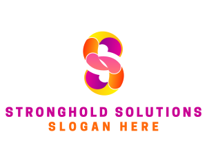 Colorful Business Letter S logo design