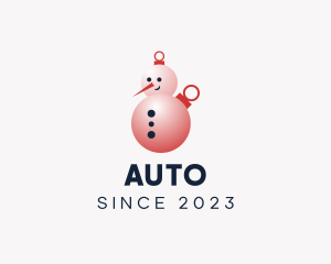 Christmas Snowman Bauble Logo