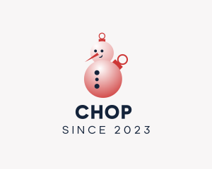 Christmas Snowman Bauble Logo