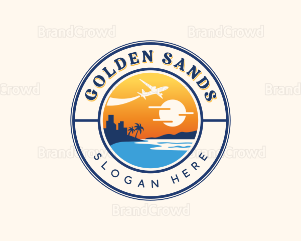 Vacation Beach Travel Logo