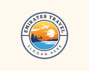 Vacation Beach Travel logo design