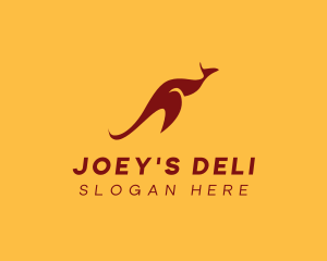 Joey - Australian Wild Kangaroo logo design