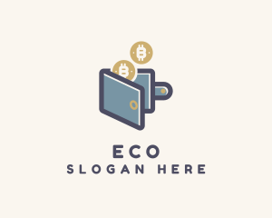 Money Exchange - Cryptocurrency Coin Wallet logo design