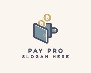 Cryptocurrency Coin Wallet logo design