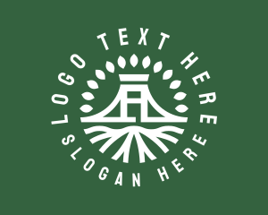 Vegan - Tree Forest Nature Park logo design