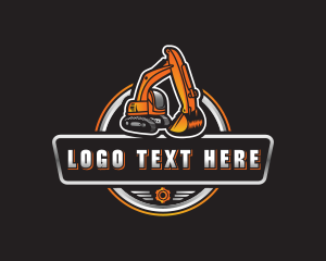 Heavy Duty - Excavator Machine Construction logo design