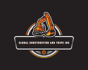 Demolition - Excavator Machine Construction logo design