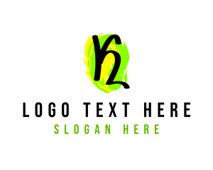 Art Supplies - Street Art Letter K logo design