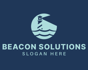 Beacon - Lighthouse Tower Port logo design