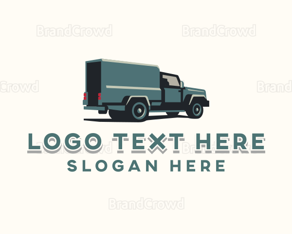 Logistics Delivery Truck Logo