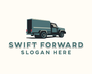 Forwarder - Logistics Delivery Truck logo design