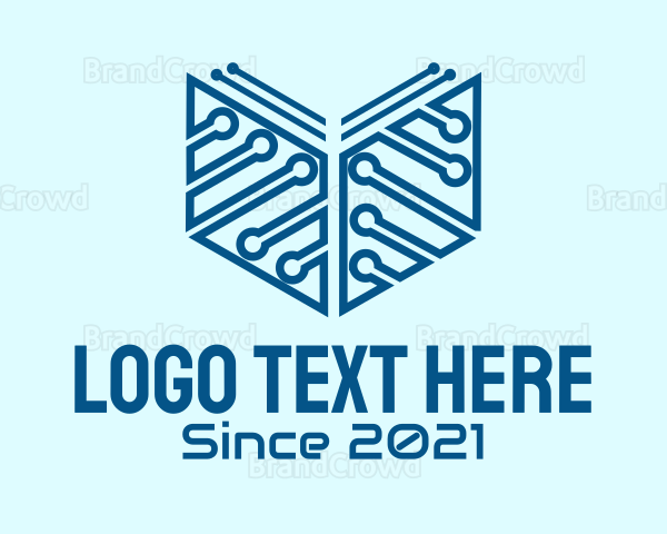 Blue Digital Book Logo