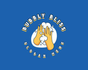 Cleaning Glove Wash logo design