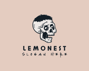 Hip Hop - Skate Streetwear Skull logo design