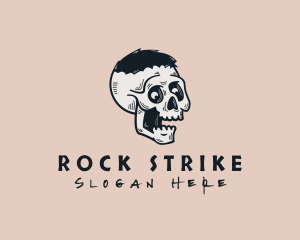 Skate Streetwear Skull logo design