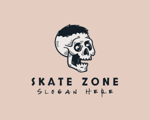 Skate - Skate Streetwear Skull logo design