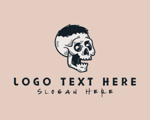 Skate - Skate Streetwear Skull logo design