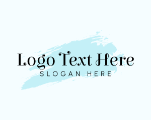 Watercolor - Fashion Boutique Wordmark logo design
