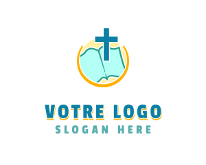 Religion Bible Crucifix Logo