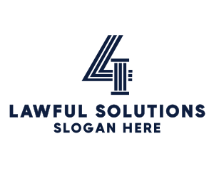 Legal - Legal Number 4 logo design