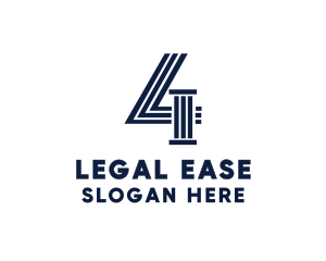 Legal - Legal Number 4 logo design