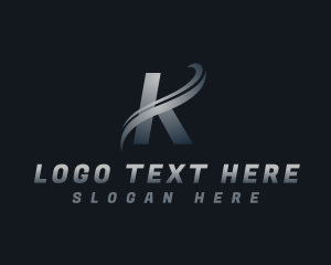 Enterprise - Wave Startup Letter K logo design