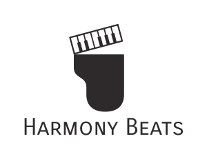 Soundtrack - Grand Piano Music logo design