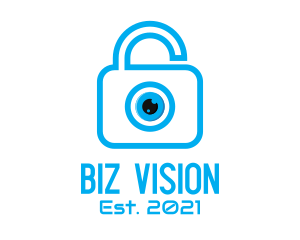 Eye Security Lock  logo design