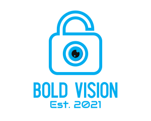 Eye Security Lock  logo design