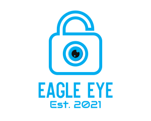 Eye Security Lock  logo design