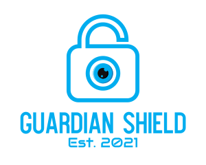 Secure - Eye Security Lock logo design