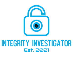 Eye Security Lock  logo design