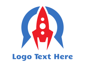 Games - Space Rocket Aviation logo design