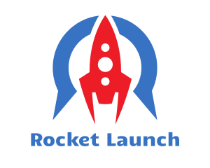 Space Rocket Aviation logo design