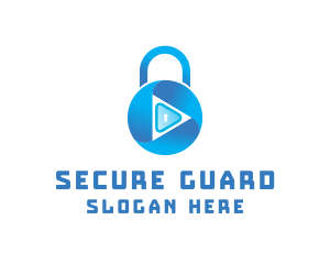 Security Lock Keyhole logo design