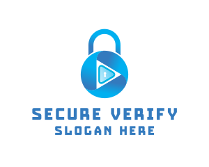 Security Lock Keyhole logo design