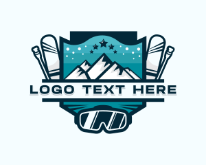 Winter Sports - Mountain Ski Sports logo design