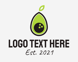 Nutrition - Bowling Avocado Fruit logo design