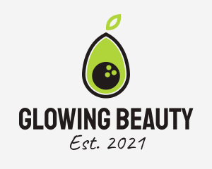 Juicer - Bowling Avocado Fruit logo design