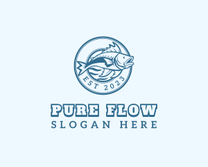 Freshwater - Fish Aquatic Fishing logo design