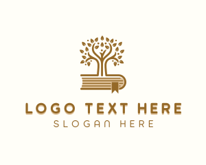 Bookmark - Literature Learning Tree logo design