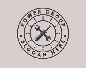 Handyman Wrench Screwdriver Logo